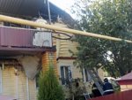 На Гаражной горел дом На Гаражной горел дом