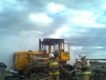 Пожар в Курской области: в Октябрьском районе горел трактор Пожар в Курской области: в Октябрьском районе горел трактор