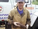 Взрывотехники в Хомутовском районе Курской области ликвидировали артснаряд Взрывотехники в Хомутовском районе Курской области ликвидировали артснаряд