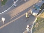 Инцидент во дворе дома на Победы: между собой очень жестко столкнулись такси и внедорожник Инцидент во дворе дома на Победы: между собой очень жестко столкнулись такси и внедорожник