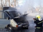 Пожар в Курске: горела «Газель» Пожар в Курске: горела «Газель»